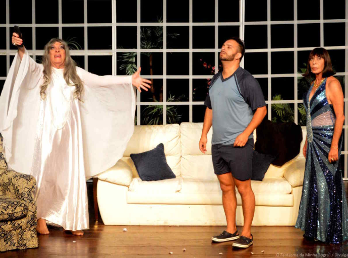 Com texto e direção de Ronaldo Ciambroni, a comédia "O Fantasma da Minha Sogra", tem única apresentação em Santo André